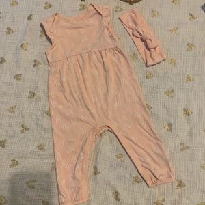 Cat and jack romper with bow 12m